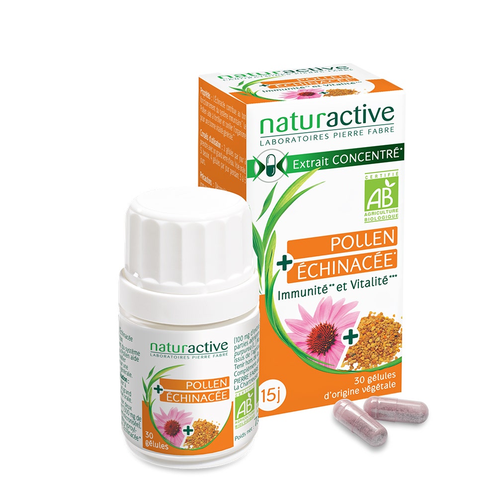 Naturactive Polen ecológico - Equinácea 30 cápsulas