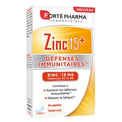 Forté Pharma Zinc 15+ 60 comprimidos