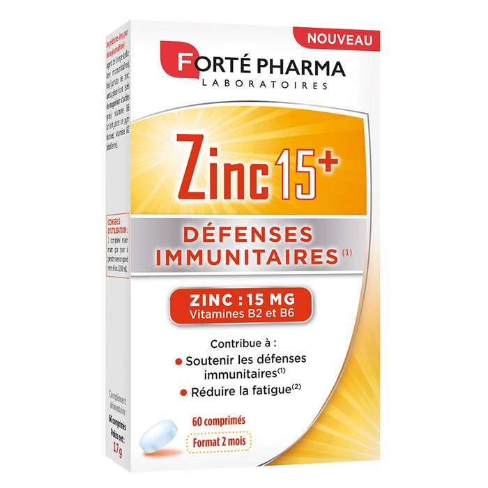 Zinc 15+ 60 comprimidos Forté Pharma