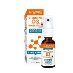 Original Vitamin D3 2000 IU Spray 20 ml D. Plantes