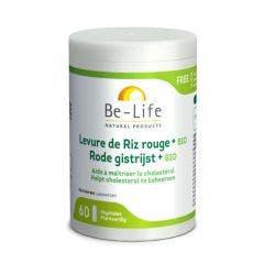 Be-col 1200 Levure De Riz Rouge 60 Gelules 60 Gélules Cholestérol Be-Life