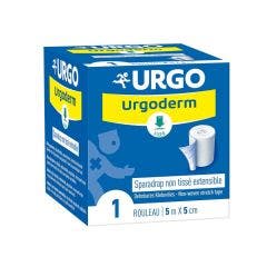 Sparadrap Non Tissé Extensible 5m x5cm x1 rouleau Urgoderm Urgo