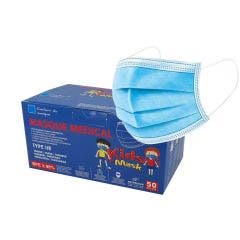 Kids mask Masques chirurgicaux enfants jetables bleu x50 Type IIR EN 14683:2019+AC:2019 Vog Protect