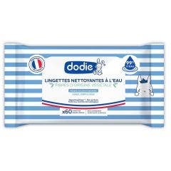 Toallitas limpiadoras de agua x60 Dodie