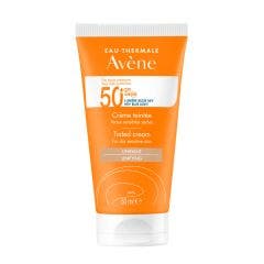 Crema Con Color SPF50+ 50ml Solaire Peaux sensibles sèches Avène Avène