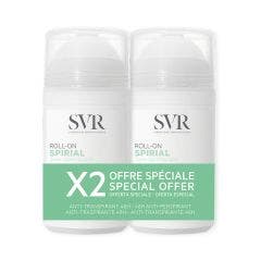 Roll-on Desodorante Antitranspirante Intenso 48h 2x50ml Spirial Svr