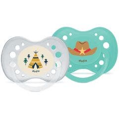 Chupetes simétricos para niños Cuando sea mayor x2 6 meses o más Dodie