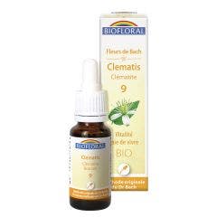 N°9 Clematite Bio Demeter Fleurs De Bach Vitalite Joie De Vivre 20ml Biofloral