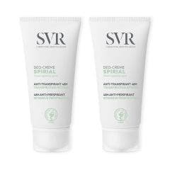 Crema desodorante antitranspirante intenso 48h 2x50ml Spirial Svr