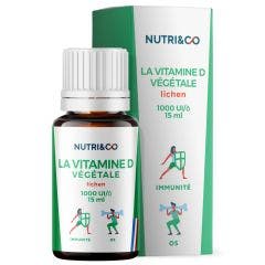 Vitamina D3 vegetal 1000UI/Gota 15ml Système Immunitaire NUTRI&CO
