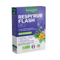 Respi'rub Flash Bio 15 Comprimés Nez et Gorge Santarome