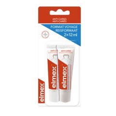 Dentifrico Tamano Viaje 2x12ml Elmex