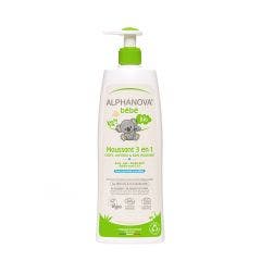 Bebe Espuma 3-en-1 Cuerpo, Cabello Y Baño De Espuma Bio 500ml Alphanova