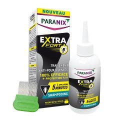 Champú Extrafuerte 200ml + Peine metal incluido Paranix
