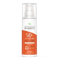 Leche Solar Spf50 Bio 100ml Soins Solaires Idéal pour les peaux sèches Laboratoires De Biarritz