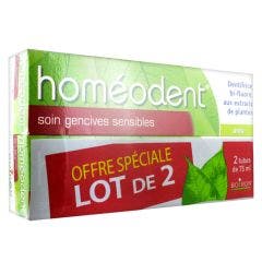Encías sensibles Pasta dentífrica Anís 2x75ml Homeodent Boiron