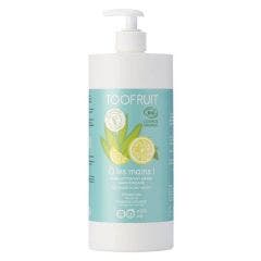Gel limpiador de manos sin aclarado de limón y aloe vera 1000ML Ô Les Mains Toofruit