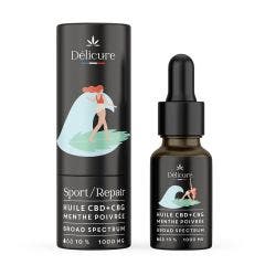 CBD CBG Aceite Dolores Sport y Repair 1000mg 10 ml Delicure