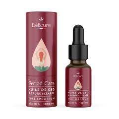 Aceite de Periodo, CBD Full spectrum 1000mg, salvia sclarea, menta piperita 10 ml Delicure