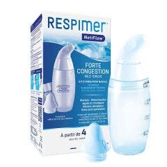 Netiflow Kit d'irrigation nasale + 6 sachets Respimer
