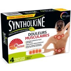 Syntholkine 4 Patchs Chauffant 8h Douleurs Musculaires Synthol