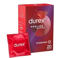 Preservativos Extra Finos Y Lubricados X16 x20 Feeling Extra Durex