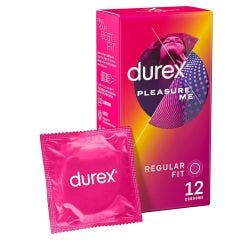Preservativos textura intensa puntos y estrías x12 Pleasure Me Durex