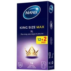 Preservativos máximo confort x14 King Size MAX XL Manix