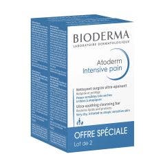 Barra limpiadora intensiva supergrasa 2x150g Atoderm Peaux sèches Bioderma
