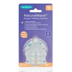 Tetine Natural Wave Debit Moyen X2 Lansinoh