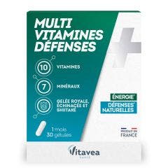 Multivitamines Défenses naturelles 30 Gélules Vitavea Santé