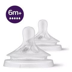Tetina Flow 5 x2 Natural a partir de 6 meses Avent