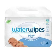 Lingettes bébé 4x60 Waterwipes