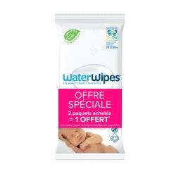 Lingettes bébé 2x28 + 1 pack offert Pack nomade Waterwipes