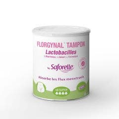 Super tampones con lactobacilos x8 Florgynal Sin aplicador Saforelle