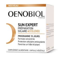 Préparation Solaire Accélérée 15 capsules Sun Expert Oenobiol