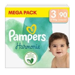 Pañales Talla 3 x90 Harmonie 6 à 10kg Pampers