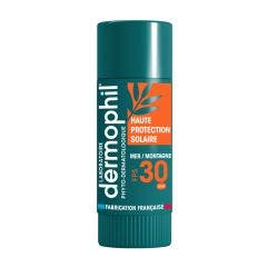 Stick Lèvres Haute Protection Solaire SPF30 4g Dermophil Indien