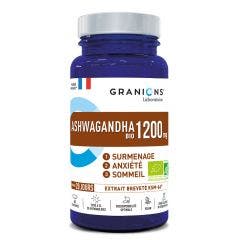Ashwagandha orgánica 1200 mg 60 comprimidos Exceso de trabajo, ansiedad y sueño Granions