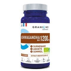 Ashwagandha orgánica 1200 mg 60 comprimidos Exceso de trabajo, ansiedad y sueño Granions