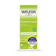 Desodorante Eficacia 24H 2x100ml Citrus Weleda