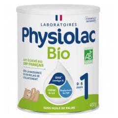 Leche En Polvo Bio 400g Dès La Naissance 0 à 6 mois Physiolac