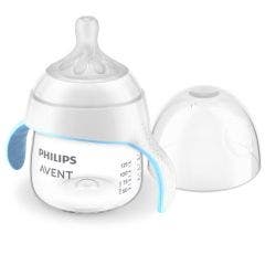 Taza Trainer con boquilla a prueba de fugas 150 ml Natural Respuesta a partir de 6 meses Avent