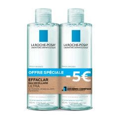 Agua Micelar Ultra 2x400ml Effaclar Peaux Grasses La Roche-Posay