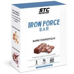Iron Force Barritas De Chocolate Praline Arroz Inflado 5x50 g Stc Nutrition