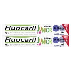 Junior Dentífrico 6-12 Años Gel Burbuja 2x75ml Fluocaril