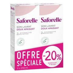Cuidado limpiador suave pieles sensibles 2x250ml Saforelle