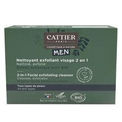 Limpiador Exfoliante 2 en 1 - 85g Homme Solidea orgánica Cattier