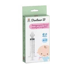 Doctor B. Irrigated Nasal Wash jeringas x2 6 meses y más LBS Médical B. Irrigated Nasal Wash jeringas x2 6 meses o más LBS Médical