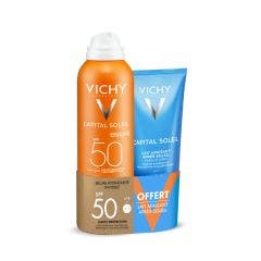 Bruma Hidratante Invisible Spf50 + Leche Aftersun Gratis Capital Soleil Vichy